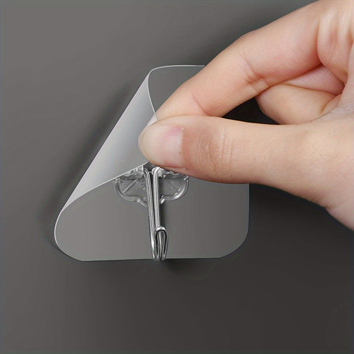 10 piezas de ganchos transparentes, ganchos de pared multiusos, potente ventosa, ganchos de pared para colgar en la cocina, baño, ganchos de utilidad