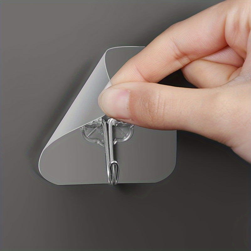 10 piezas de ganchos transparentes, ganchos de pared multiusos, potente ventosa, ganchos de pared para colgar en la cocina, baño, ganchos de utilidad