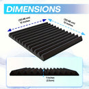 40 piezas de placa insonorizante de alta densidad, cinta adhesiva doble cara gratis, espuma absorbente de sonido de 30.48x30.48x2.54 cm, adecuada para estudio de grabación, locutores, sala de juegos, panel de pared insonorizado