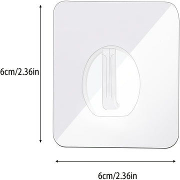 Ganchos de plástico autoadhesivos - 1/5/10/20 piezas, fácil instalación en pared, estilo moderno, transparentes, resistentes e impermeables para toallas, batas, llaves en cocina y baño