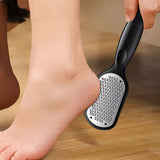 Lijadora de pies de acero inoxidable con caja de almacenamiento de piel muerta - Herramienta profesional de pedicura para eliminar la piel muerta en los pies, cortadores