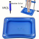 1/2 piezas, baño de pies inflable cuadrado, baño de pies portátil, escalera de entrada al piscina, kit de limpieza de piscina y pedicura