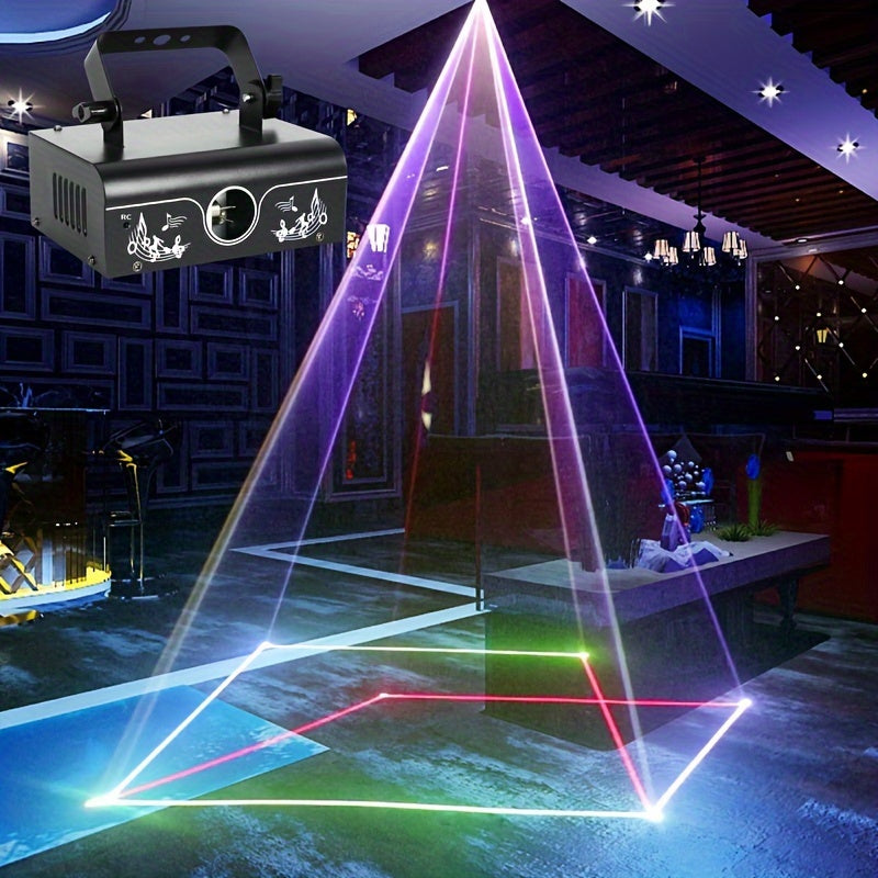 1 Pieza, Luces Láser Animadas, De Segunda Generación, Para Dj, Para Escenarios Y Fiestas, Ilusión 3D Y Colores Rgb, Con Control De Sonido Dmx512 Y Control Remoto, Para Toda Ocasión