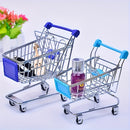 Organizador Chic de Mini Carrito de Compras - Perfecto para Cosméticos y Decoración del Hogar, No Necesita Energía