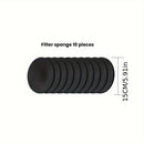 10 piezas de esponja de filtro, compañero de olla exprés y barbacoa, paño de filtro de rango de cocina reemplazable, absorbe humo, 10 juegos de repuesto. Paño de filtro de carbón activo, adsorción fuerte, paño de filtro limpio se utiliza aproximadamente