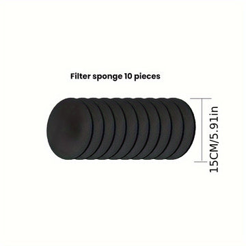 10 piezas de esponja de filtro, compañero de olla exprés y barbacoa, paño de filtro de rango de cocina reemplazable, absorbe humo, 10 juegos de repuesto. Paño de filtro de carbón activo, adsorción fuerte, paño de filtro limpio se utiliza aproximadamente