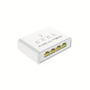 Divisor de red Gigabit Ethernet 1 a 4 - Divisor de red con cable de alimentación USB, adaptador de red de alta velocidad de 1000 Mbps RJ45 para cable Cat 5/5e/6/7/8 [4 dispositivos conectados simultáneamente]