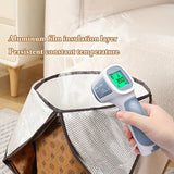 1 pieza, bañera de pies portátil plegable - Aislada con papel de aluminio grueso extra grande, hasta la rodilla, cubo de spa para pies, amigable para viajes, uso doméstico ligero, no necesita energía, experiencia de spa | Diseño plegable | Aislamiento gr