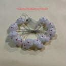 Luces de Cadena LED Nube Alegre, Adecuadas para Fiestas Festivas, Bodas, Hogar, Dormitorio, Decoraciones Navideñas, Alimentado por Caja de Baterías (Pilas No Incluidas)