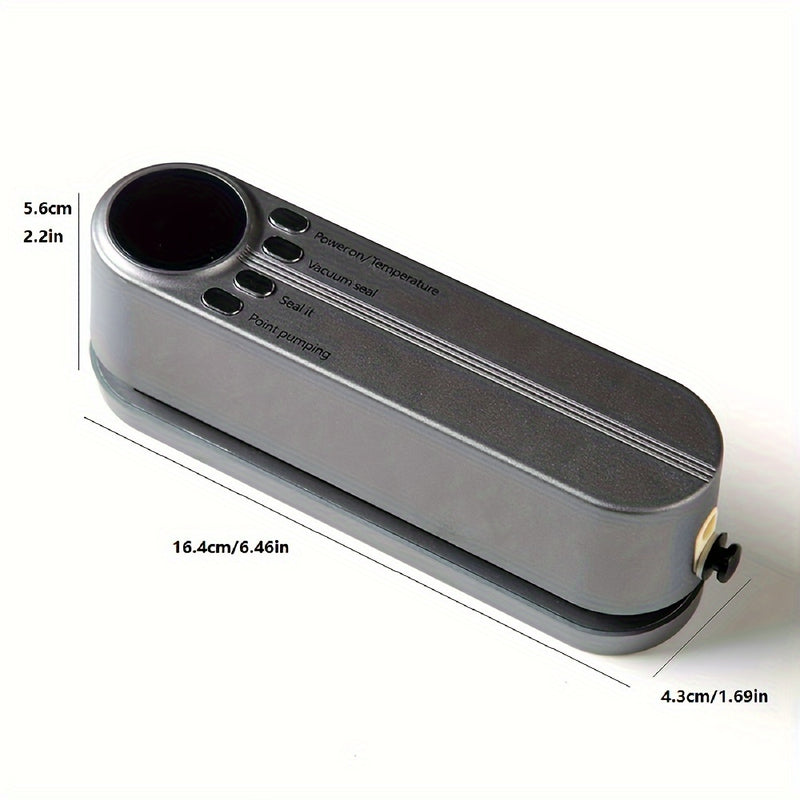 Selladora al Vacío Recargable USB, Batería de 1200mAh, Diseño Inflable y Multifuncional para Hogar y Exteriores, Ahorra Espacio, Ideal para Conservar Alimentos, Snacks, Carne, Frutas y Verduras - Voltaje de Trabajo ≤36V