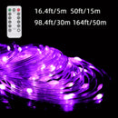 Kit de tiras de luz negra LED de 5,0/15,24/29,99/49,99 metros, fijo flexible de 5V con control remoto de 13 teclas, clasificación IP67, luces moradas para fiestas de brillo, cumpleaños en interiores, Halloween, decoración navideña, uso al aire libre en j