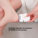 1 Pieza de Lima Eléctrica Recargable para Pies con 3 Cabezales Reemplazables, Cabeza Gruesa para Exfoliación Intensa, Portátil y Fácil de Usar, Carga USB