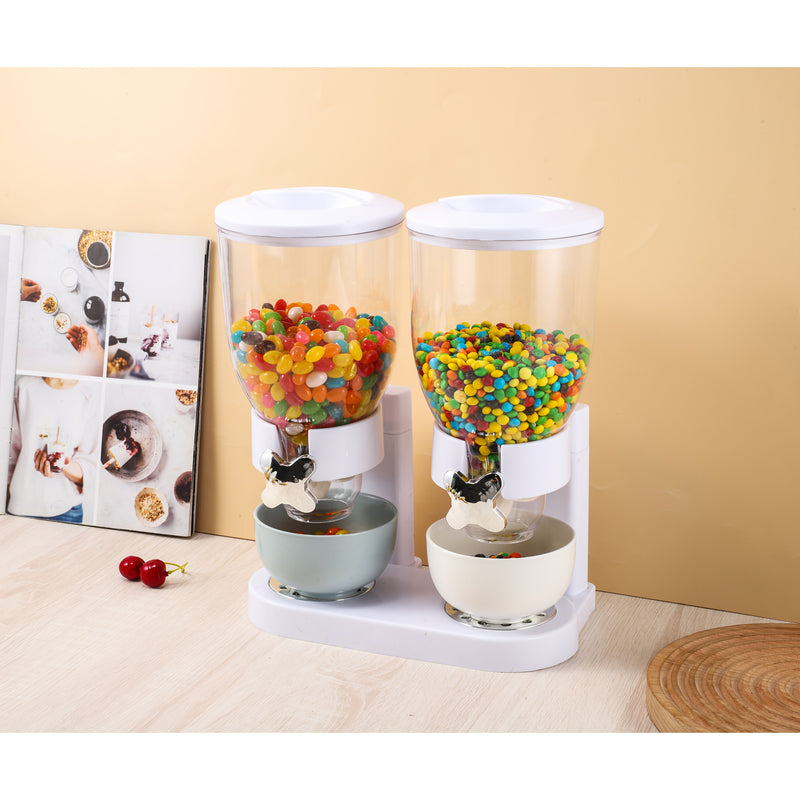 Calienta tu Cocina: Dispensador de 3 Compartimentos para Granos y Dulces