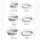 3 Piezas de Lavabo Portátil Plegable, Cubeta para Lavar Verduras, Lavamanos Plástico para Dormitorio Estudiantil, Cubeta Multiusos Plegable, Juego de Cubetas Plegables