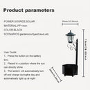 1 pieza de luz de maceta exterior DJGIFI alimentada por energía solar - Estilo tradicional, control de botón, carga solar, diseño de maceta para decoración de jardín y patio, decoraciones solares al aire libre, iluminación de patio, iluminación elegante,