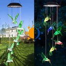 Linterna de Viento con Pájaro Verde Solar para Exteriores, Decoración Escénica para Villas y Hogares, Luz Ambiental para Balcón o Terraza, Colgante Decorativo, Luz de Navidad Impermeable sin Factura de Electricidad