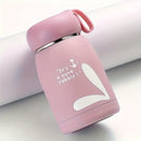 1 unidad, Termo de conejo, 320 ml/10.82 oz, botella térmica aislante, tazas térmicas kawaii para viaje, para bebidas frías y calientes, accesorio para verano e invierno, regalo