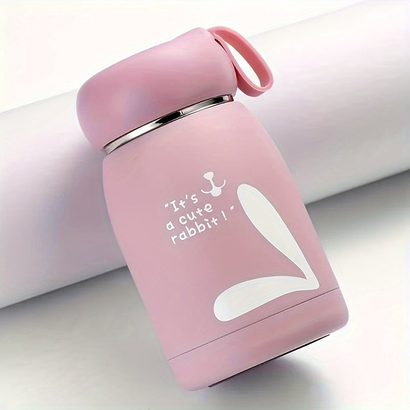 1 unidad, Termo de conejo, 320 ml/10.82 oz, botella térmica aislante, tazas térmicas kawaii para viaje, para bebidas frías y calientes, accesorio para verano e invierno, regalo
