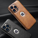 Funda delgada premium de cuero vegano, compatible con iPhone 16E/16/15/14/13/12 Pro Max, diseño clásico de lujo y elegante, con protección contra golpes