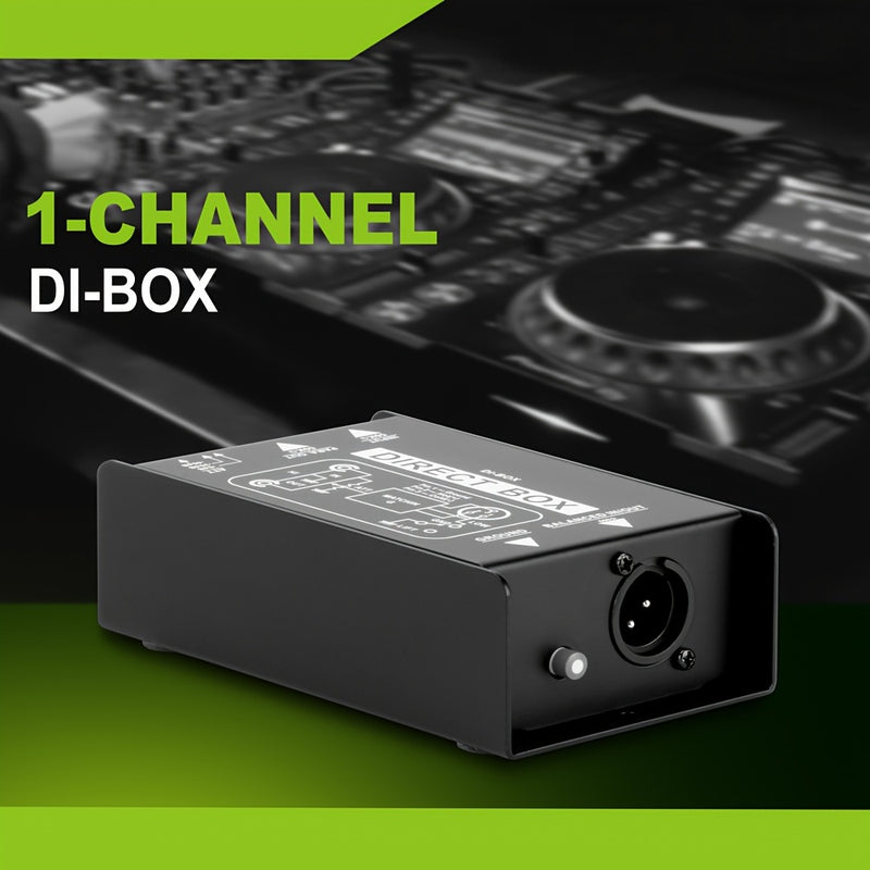 CAJA PASIVA DE UN CANAL AROMA - Aislador de Audio de Alta Calidad para Guitarra, Micrófono y Equipo de DJ - Reducción de Ruido, Sin Necesidad de Energía, Compatible con PC () | Dispositivo de Aislamiento de Sonido | Equipos de Audio Profesionales | Compo