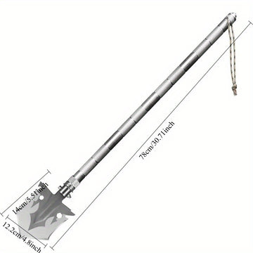 Paleta de Supervivencia Plegable Militar con Bolsa de Almacenamiento - Herramienta Táctica de Acero Inoxidable, Ideal para Camping, Jardinería, Aventuras en la Playa y Emergencias, Perfecta para Todas las 11 Fiestas