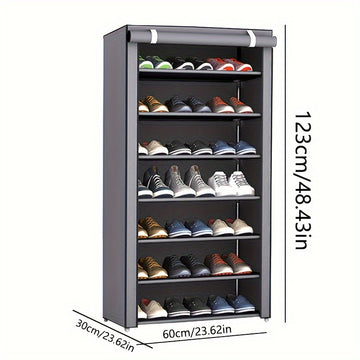 Paquete dentro de Paquete, Bolsa de Almacenamiento Capacidad Grande de 8/10 Capas Armario para Zapatos Fácil de Montar Armario para Zapatos Antipolvo Adecuado para la Puerta del Hogar, Dormitorio y Artículos Varios