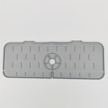 1 charola de goteo para grifo de silicón, antiderrames, diseño inclinado para cocina y baño, impermeable