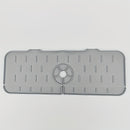 Bandeja Antideslizante de Silicona para Grifo, Protector Impermeable y Secado Rápido con Diseño Inclinado 5° para Control de Flujo de Agua, Anti-Reflujo Multiusos, Bordes Plegables Fáciles de Limpiar, Tapete Resistente al Calor para Secar Platos en Encim