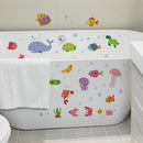 1 Juego de 6 Pegatinas Antideslizantes para Bañera con Patrones Creativos de Animales Subacuáticos, Pegatinas para Baño, Pegatinas para Bañera Esmeriladas