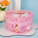 Caja de música de madera con forma de corazón, estilo glamuroso, figura decorativa, sin necesidad de pilas, para regalos de cumpleaños y almacenamiento para mujeres.