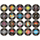 Decoración de Discos de Vinilo en Blanco (Material Cartón), Decoración de Discos de Vinilo