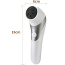 Lijadora eléctrica de pies recargable por USB - Apertura y cierre automáticos, cortes profundos para eliminación y suavizado ligero beige, herramienta de pedicura portátil con cabezales intercambiables (blanco y negro), regalo para el cuidado de los pies
