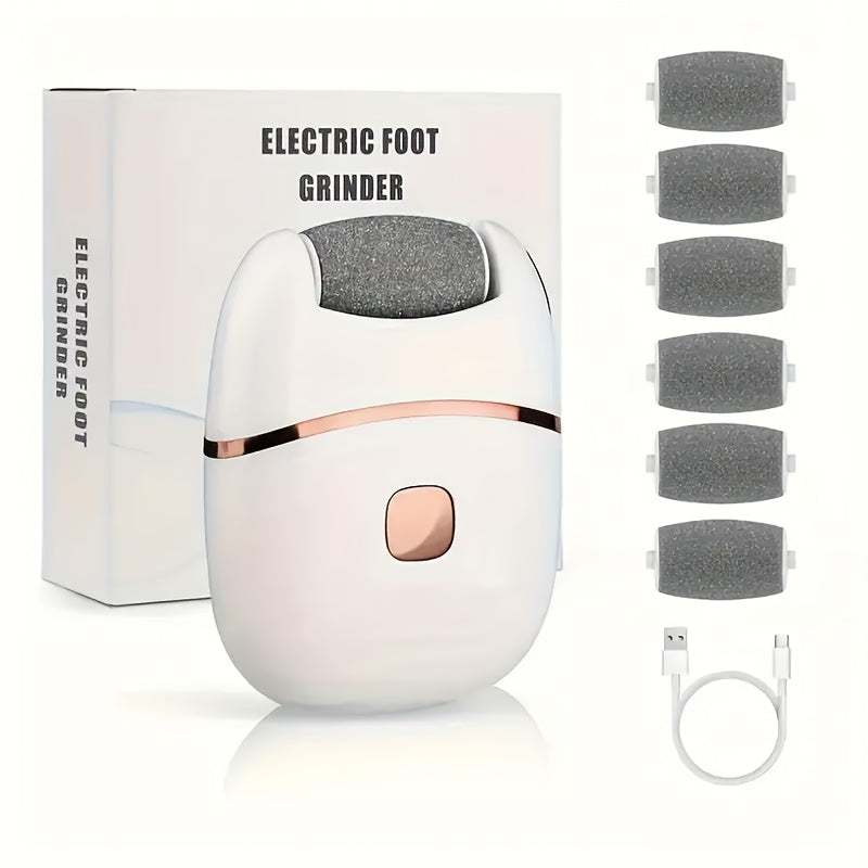 Amoladora Eléctrica de Pies Recargable: Eliminador para Exfoliación Suave - Ideal para Uso en Casa o Viajes