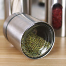 Tarros Herméticos de Acero Inoxidable con Tapas de Vidrio - Contenedores Multiusos para Granos, Té y Organización del Despensa, Reutilizables y Solo Lavado a Mano