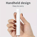 1pc Luz de Uñas Portátil Blanca (Tres Luces) / Rosa - Mini Limpiaúñas Rápido Secado, Modelo Concentrado con Enchufe, Cortaúñas Pequeño y Ligero