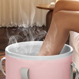 1 unidad, cubo para baño de pies profundo hasta la pantorrilla, artefacto portátil para lavado de pies en casa, cuenca plegable aislante para dormitorio