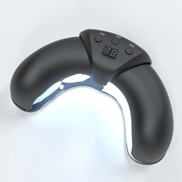 CIICII Lámpara de uñas USB para esmalte de gel, secador de uñas de baja tensión 36V, luz LED de curado rápido, portátil y sin olores, kit de manicura y pedicura para el hogar, regalo para mujeres (ergonómico, alimentado por USB, diseño compacto)