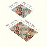 1 pieza, Alfombra de Secado Estilo Bohemio para Cocina, Almohadilla de Alta Absorción, Secado Rápido, Aislamiento Térmico, Base Antideslizante de Goma, Tapete para Grifo, Accesorios para Cocina, Restaurante y Café