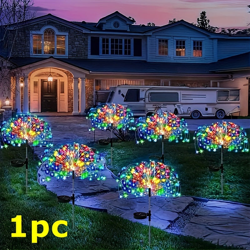 1pc Lámpara LED solar para exteriores, 8 modos, ≤36V, cobertura exterior, ideal para camping en RV, picnic, decoración de iluminación para fiestas