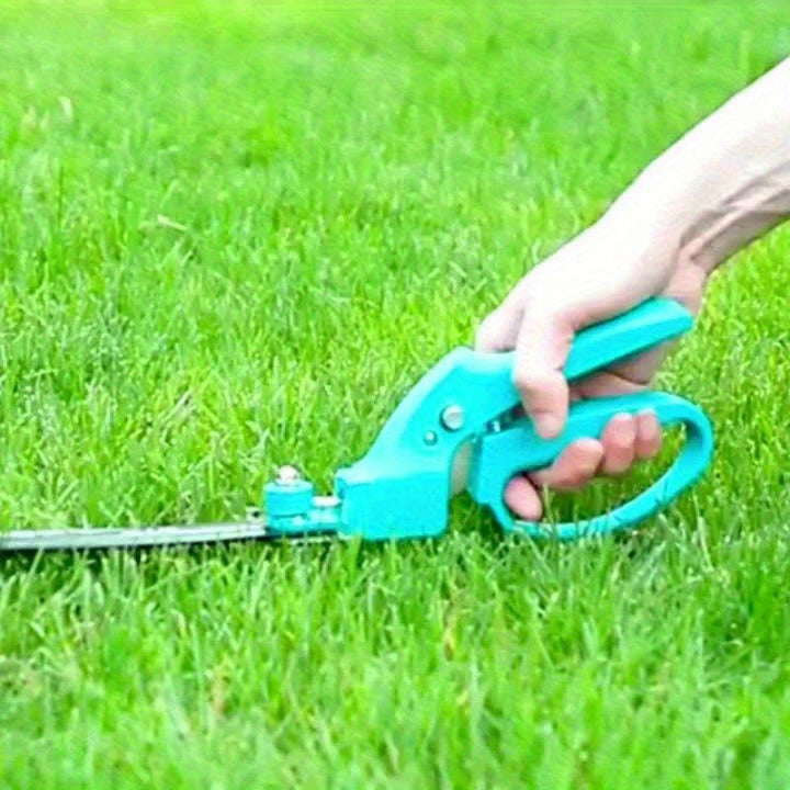 Tijeras de césped ergonómicas de acero al carbono - Tijeras de jardín de alta precisión con cuchillas de acero inoxidable, cortacéspedes manuales duraderos para jardinería en casa, diseño contemporáneo, no necesita electricidad, cortacéspedes para patio,