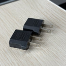 Adaptador de Energía para Viaje UE a EE.UU., 2 piezas/1 pieza, Adaptador de Enchufe de 2 Pines Convertidor de CA