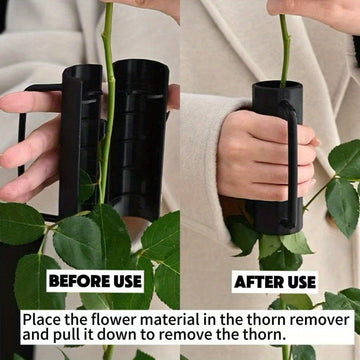 Despuntador de Espinas y Hojas Ergonómico - Herramienta Manual para Limpiar Tallos de Rosas, Jardinería y Arreglos Florales - Diseño Clásico con Mango Fácil de Agarrar, Uso Profesional y Doméstico