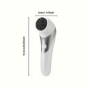 Removedor eléctrico de callos recargable por USB, herramienta de pedicura portátil con rodillos intercambiables para pies suaves y lisos, limpieza profunda y eliminación de piel muerta, diseño en blanco y gris, herramienta de pedicura para el hogar, mate