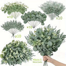 40 piezas de flores artificiales de eugalea y sauce, flores pequeñas con aroma, ideales para bodas de primavera y verano, arreglos florales DIY en jarrones, decoración para el hogar y jardinería