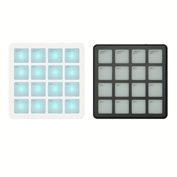 M-VAVE SCMPAD, controlador MIDI inalámbrico portátil con 16 botones, teclado de percusión, interfaz USB-C, herramientas.