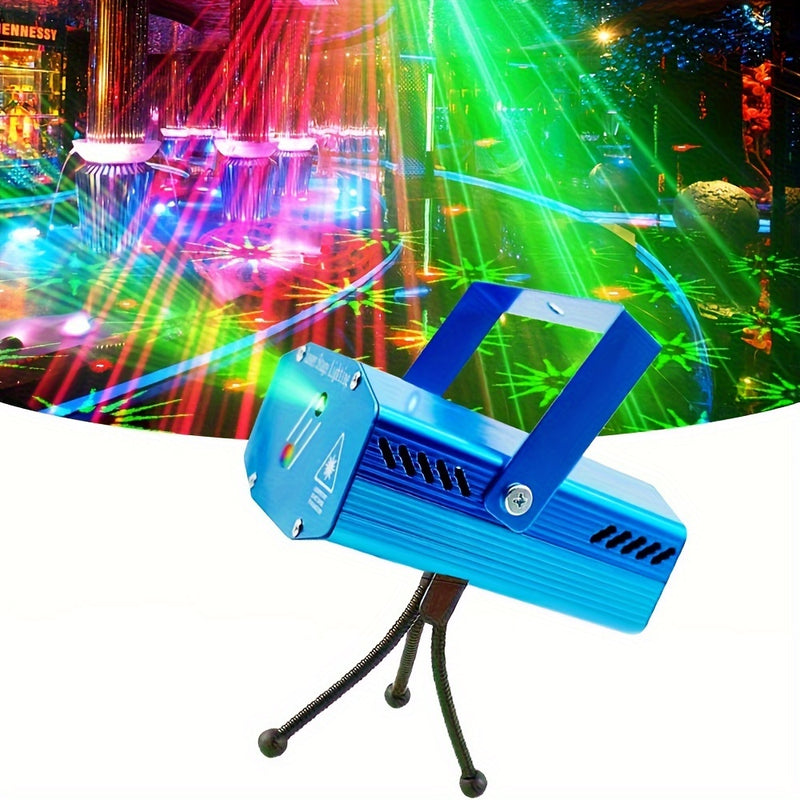 Luces de Disco DJ Activadas por Voz Multimodo - Proyector de Luz LED para Fiestas con Alimentación USB para Eventos en Interiores, Cumpleaños, Club, Baile, Karaoke, Halloween y Actuaciones Navideñas