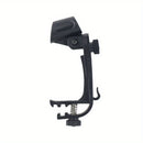Soporte de micrófono de tambor ajustable y rotativo negro - Soporte de clip de tambor de plástico para montaje de micrófono portátil