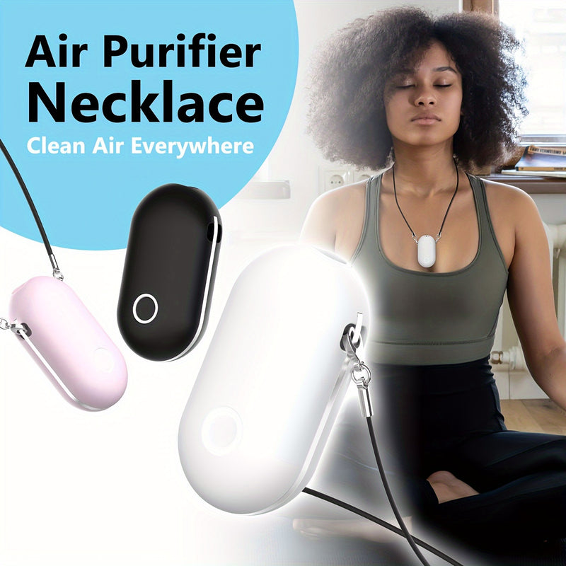 1pc, Collar purificador de aire portátil, purificador de aire iónico personal, perfecto para viajes y uso al aire libre, regalo ideal para mujeres, hombres, familiares y amigos, aparatos domésticos.