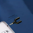 Cable Repartidor de Audio 2 en 1 para Computadoras y Smartphones - Adaptador para Auriculares y Micrófono, No Requiere Batería