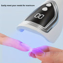 Linterna Portátil para Uñas con Temporizador LCD - Modo Doble 60s/90s, Secador de Gel LED con Carga Rápida USB, Compatible con Todos los Esmaltes y Diseños de Arte en Uñas, Estilo Compacto, Construcción Duradera, Plástico de Alta Calidad, Ideal para Mani